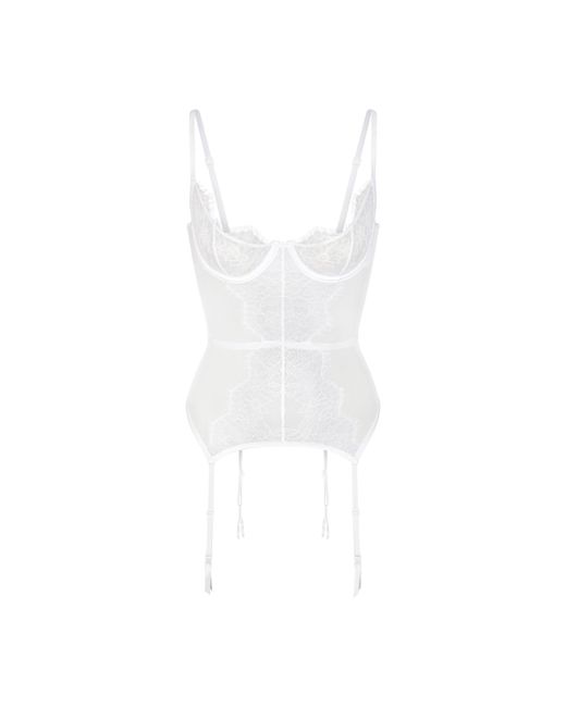 Skims White Scoop Unlined Corset