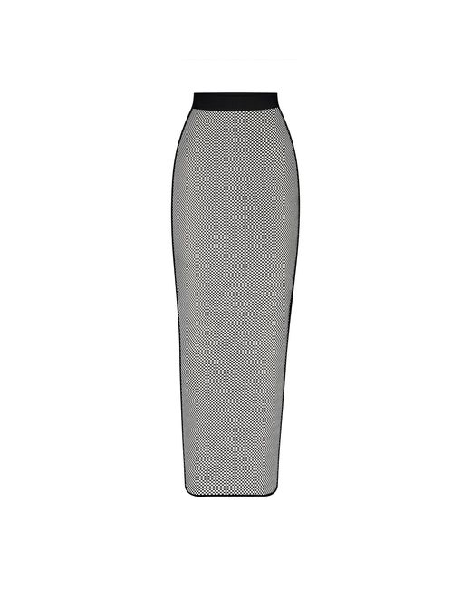 Skims Gray Warp Knit Cover Up Long Tube Skirt