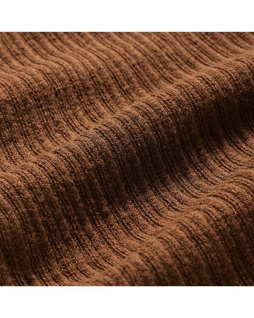 Skims Brown Long Sleeve Henley