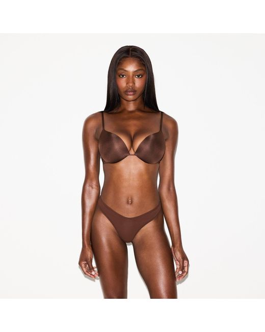 Skims Brown Super Push-Up Bra