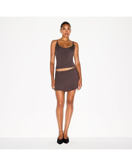Skims Brown Mini Skort