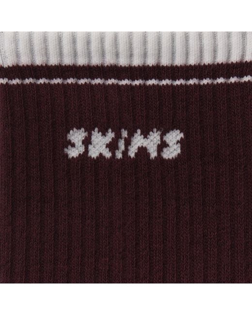 Skims Multicolor Ribbed Crew Logo Sock