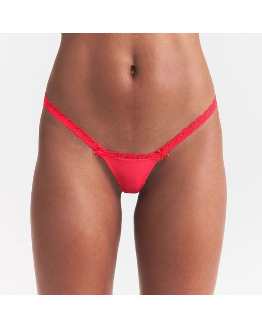 Skims Red Micro Thong