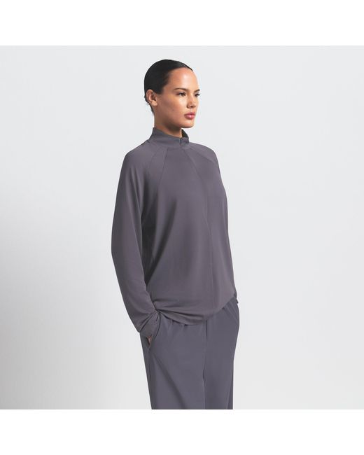 Skims Purple Long Sleeve Half Zip