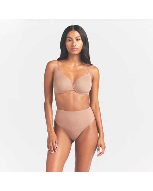 Skims Brown Seamless Underwire Full Coverage Bra