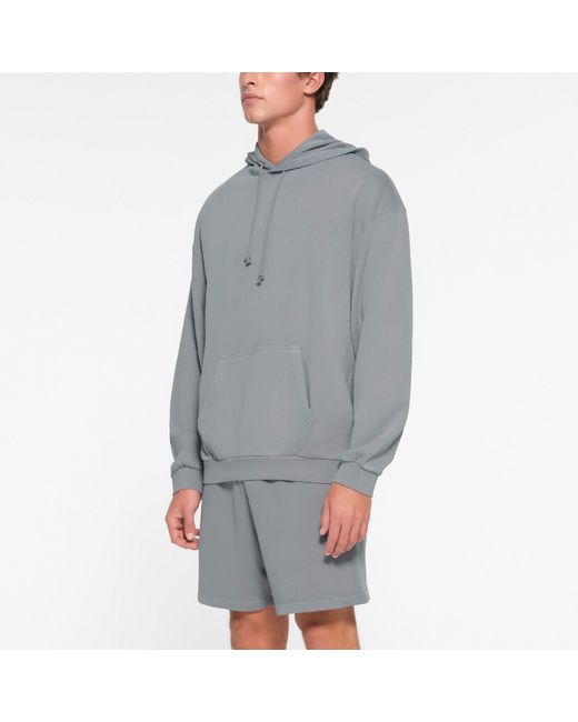 Skims Gray Relaxed Hoodie for men