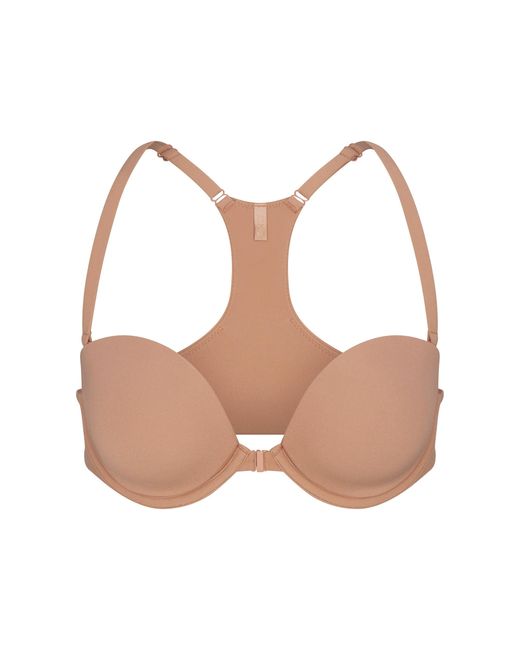 Skims White Racerback Demi Bra