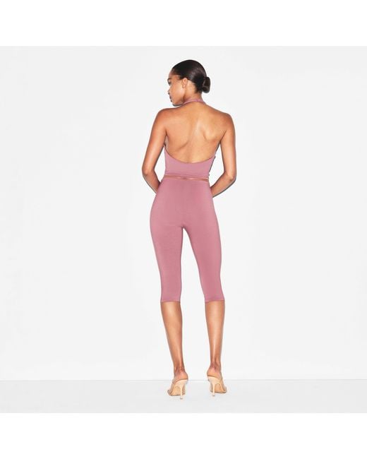 Skims Purple Halter Top