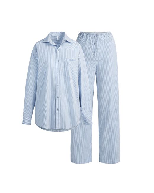 Skims Blue Oversized Pajama Set