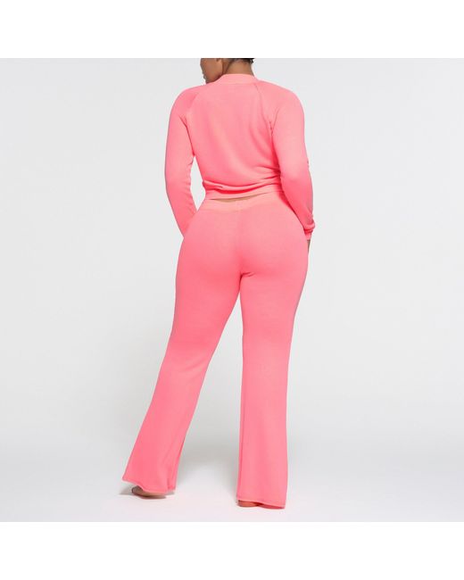 Skims Pink Flare Pants