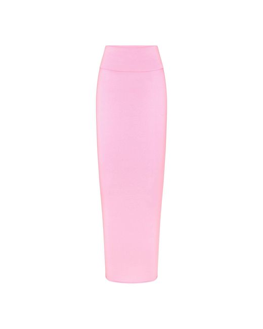 Skims Pink Foldover Skirt