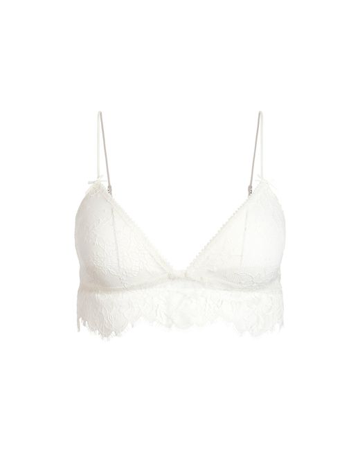 Skims White Triangle Bralette