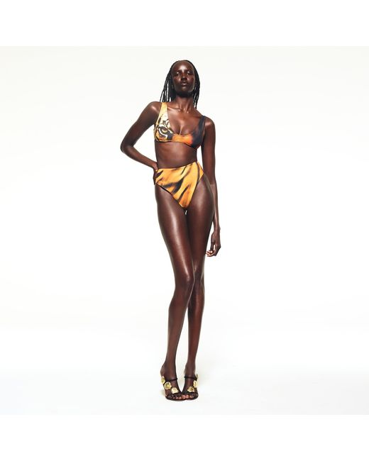 Skims Orange High-Waisted Bikini Bottom