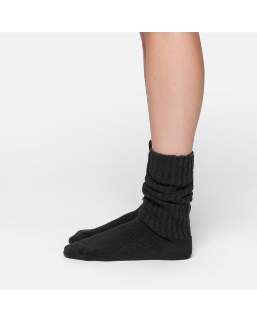 Skims Black Slouch Sock