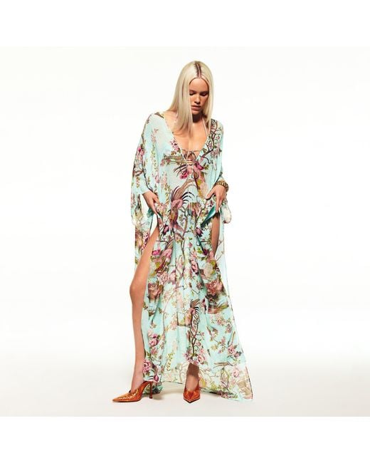 Skims Green Long Kaftan