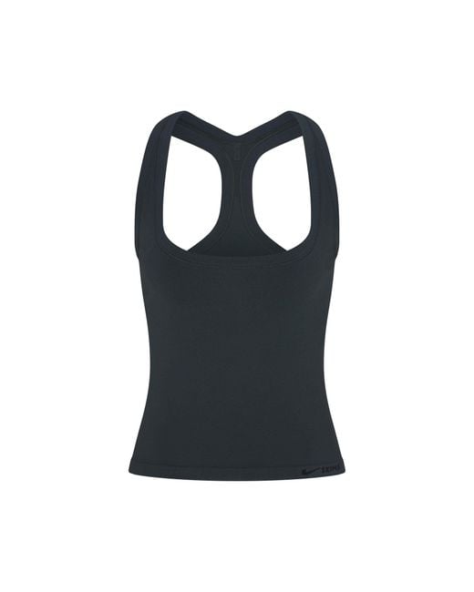 Skims Black Racer Back Tank Top