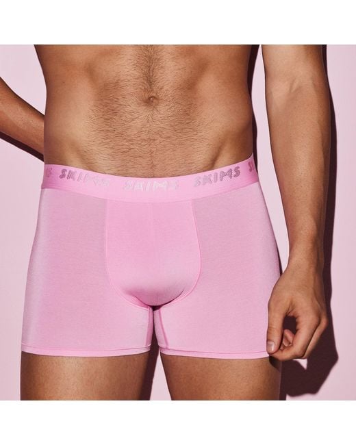 Skims Pink Boxer Brief 3" for men