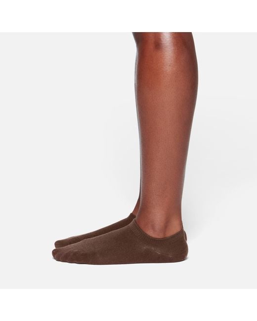 Skims Brown Everyday Ankle Socks