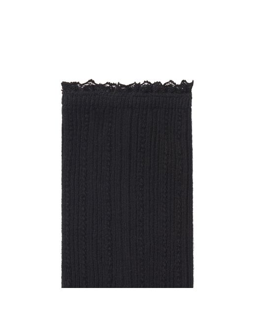 Skims Black Textured Sock