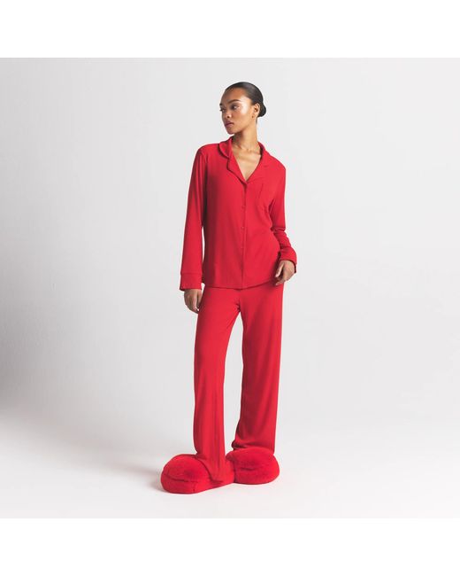 Skims Red Pajama Set