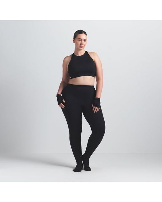 Skims Black High Neck Bra