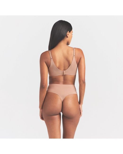 Skims Brown Seamless Underwire Full Coverage Bra