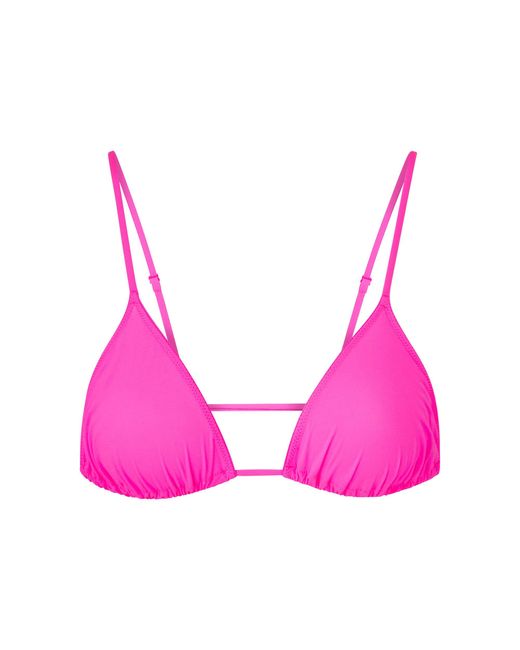Skims Micro Cording String Triangle Bra in Neon Pink (Pink) - Lyst
