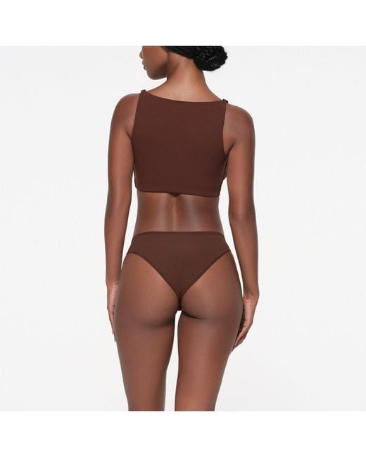 Skims Brown Back Smoothing Full Coverage Bra
