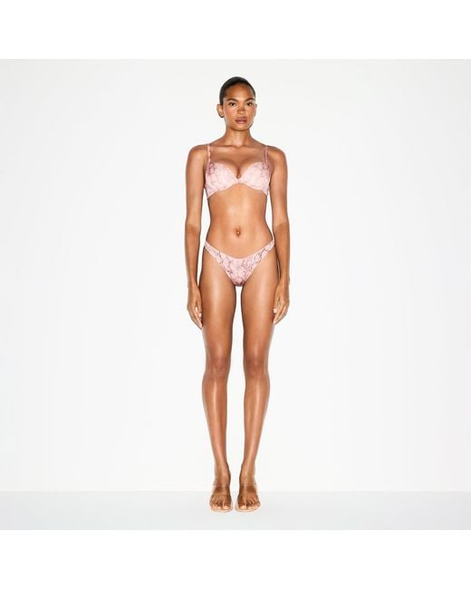 Skims Pink Teardrop Push-Up Bra