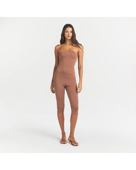 Skims White Strapless Bodysuit