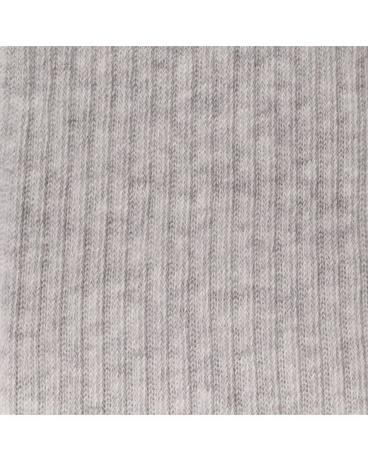 Skims White Ribbed Crew Sock