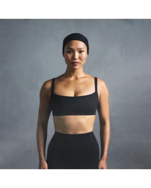 Skims Black Cami Top Bra
