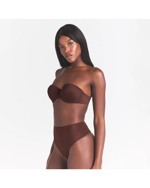 Skims Red Strapless Bra