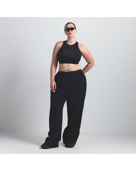 Skims Black High Neck Bra