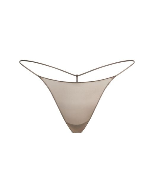 Skims White String Thong