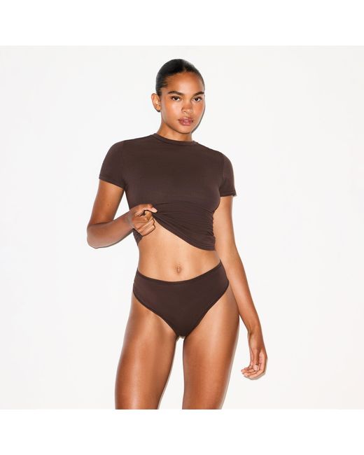 Skims Brown Thong