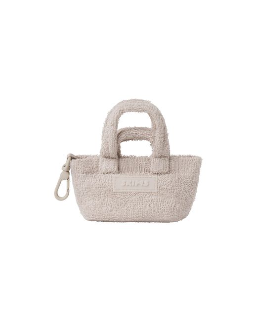 Skims Natural Micro Tote Keychain