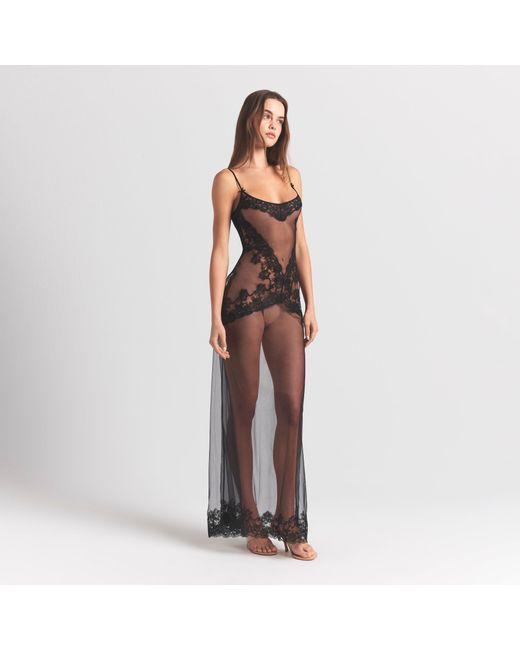 Skims Multicolor Long Slip Dress