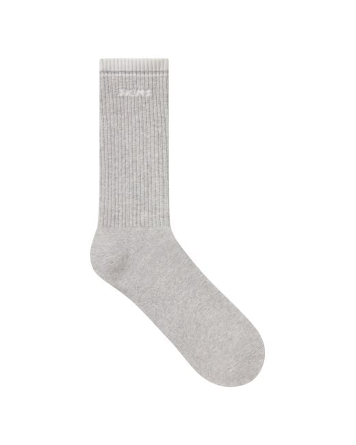 Skims Multicolor Ribbed Crew Logo Sock
