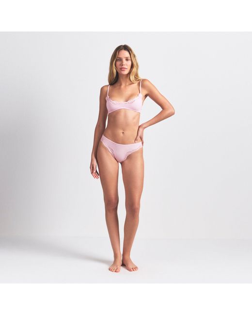 Skims Pink Scoop Bralette 2-Pack Multi