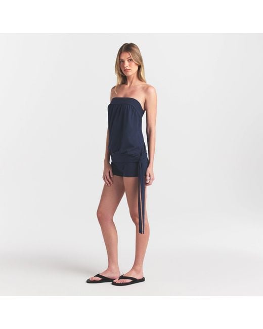 Skims Blue Foldover Short