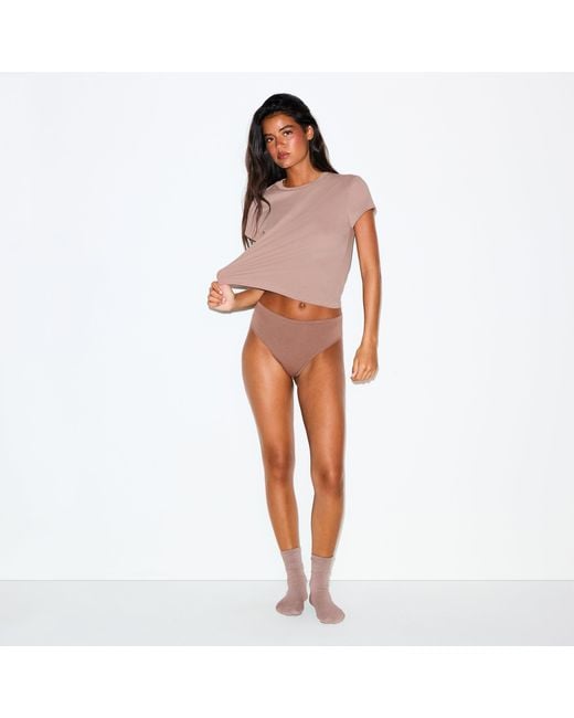 Skims Brown Thong