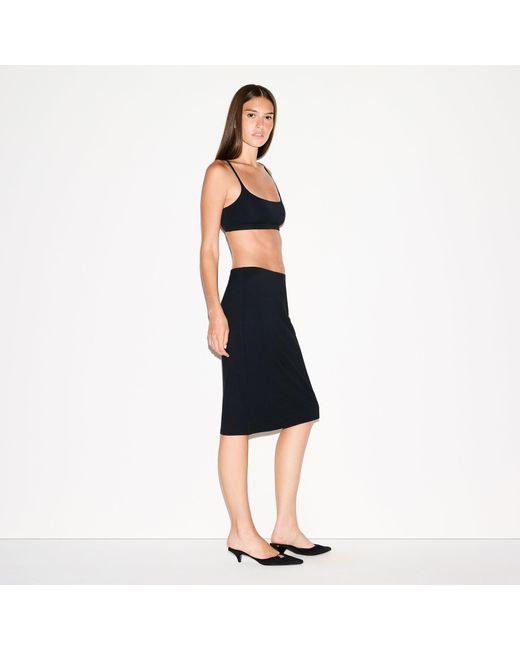 Skims Black Midi Skirt