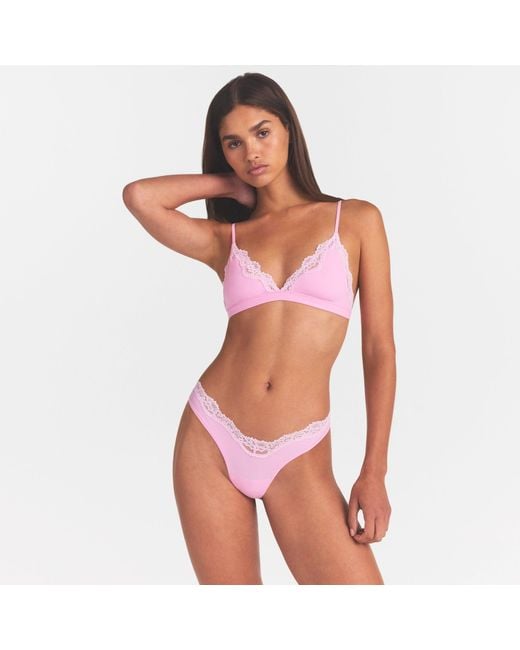 Skims Pink Dipped Thong