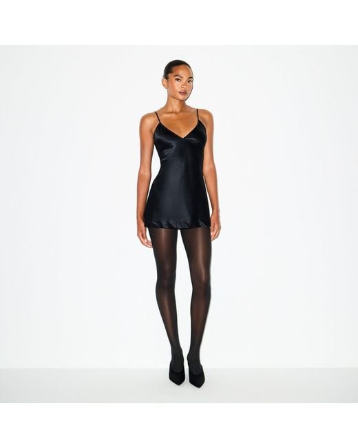 black skims mini dress Skims Soft Lounge Mini Dress