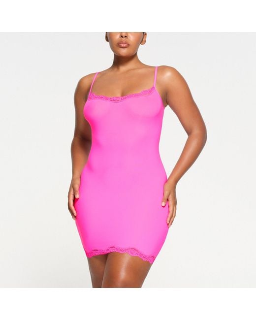 Skims Pink Slip Dress