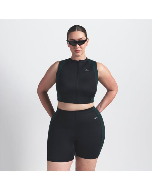 Skims Blue Front Zip Bra