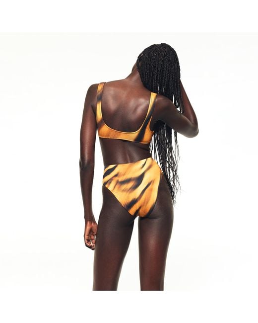 Skims Orange High-Waisted Bikini Bottom