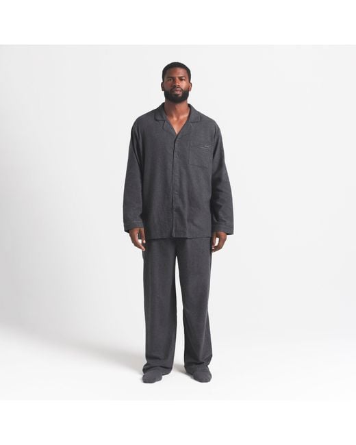 Skims Blue Flannel Sleep Sleep Set for men