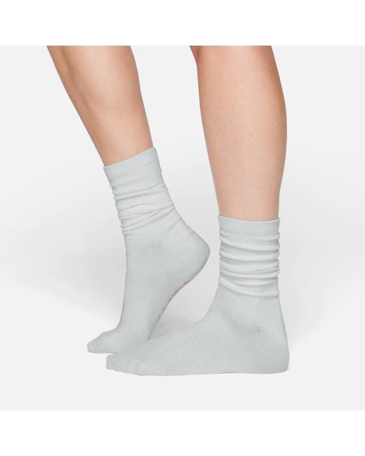 Skims Gray Everyday Mid Calf Socks